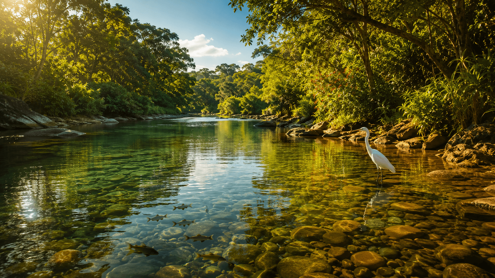 Rio poluído por óleo de cozinha